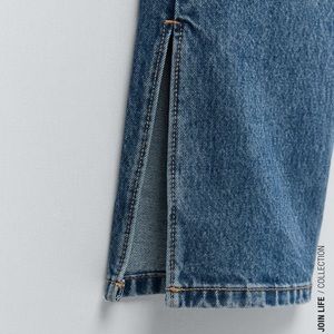 Zara Split Leg Straight Jean NWT